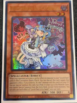 Yugioh Live Twin Lil-la Sweet ALIN-EN028 1st Edition Ultra Rare - Image 1