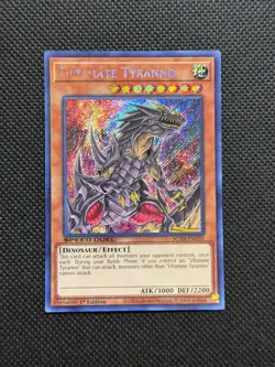 Ultimate Tyranno - SGX4-ENC01 - Secret Rare - 1st Edition - Speed Duel - Yugioh - Image 1