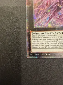 YUGIOH RAIDRAPTOR RISING REBLLION FALCON PHNI-EN045 1ST 25TH QUARTER CENTURY - Image 2