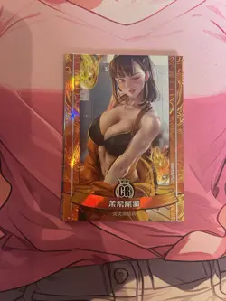 WAIFU Romance Of Goddess Android 18 CR Rare card. Sexy Anime Girl - Image 1