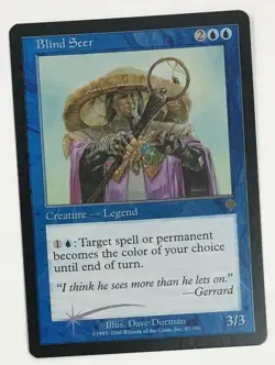 MTG BLIND SEER (FOIL) Invasion (OldManMTG 001-637) - Image 1