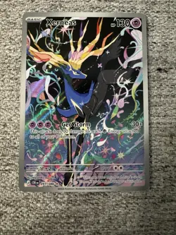 Pokemon TCG Xerneas EX 091/086 Ultra Rare Holo Card Chaos Rising - Image 1