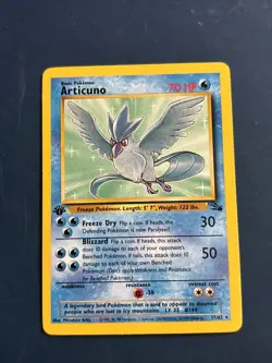 Pokemon Articuno Fossil 1st Edition Rare Card 17/62 Near Mint Condition Wotc - Image 1