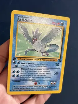 Pokemon Articuno Fossil 1st Edition Rare Card 17/62 Near Mint Condition Wotc - Image 4