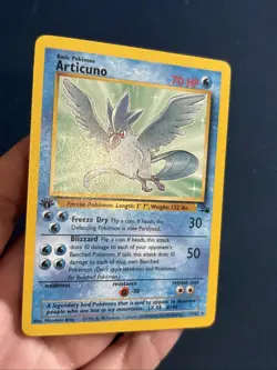 Pokemon Articuno Fossil 1st Edition Rare Card 17/62 Near Mint Condition Wotc - Image 5
