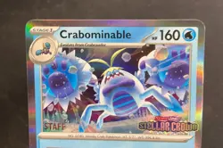 Crabominable Pokemon Stellar Crown Staff Promo #134 - Image 3