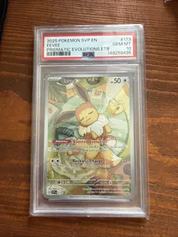 Pokemon TCG Eevee Prismatic Evolutions Promo SVP 173 - PSA 10 - Image 1