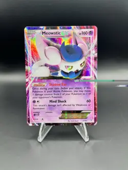 Pokemon Company Meowstic EX 37/83 Generations Full Art Holo 160HP ENG 2016 (LP) - Image 1