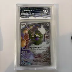 Pokemon TCG Tornadus SVP 210 Black Star Promo 2025 Pokemon Center Ace 10 Mint - Image 1