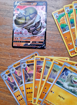 Custom Bitey Critters 60 Card Pokemon Fighting Deck Featuring Sandaconda V - Image 2