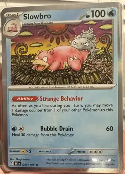 SLOWBRO 43/198 - SV01: Scarlet & Violet Base Set - Holo Rare - NM Pokemon TCG - Image 1