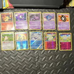 Pokemon Card Lot Cyndaquil Gastly Haunter 10 Cards Holo - Image 1
