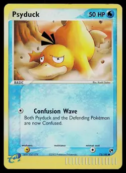 Pokemon Card - Psyduck Sandstorm 73/100 Reverse Holo Common - Image 1