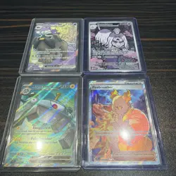 Pokemon TCG Bundle of 4 Illustration Rare and Ultra Rare Cards Mixed DRI MEG PFL - Image 1