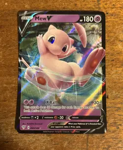 Pokemon Mew V 069/189 Sword & Shield Darkness Ablaze ULTRA RARE NM - Image 1