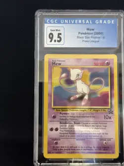 Mew - 8 Wotc Black Star Promo CGC 9.5 Blue Label Pokemon TCG - Image 1