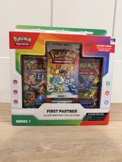 Pokemon TCG First Partner Illustration Series 1 Box Promo Booster - Image 1