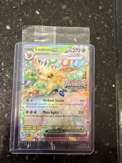 Pokemon SEALED Leafeon EX 006 Double Rare Stamped English Prismatic Evolutions - Image 2