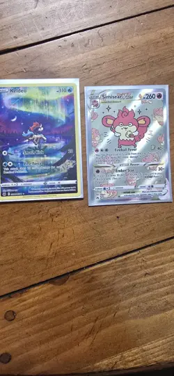 Pokemon TCG Crown Zenith Galarian Gallery Keldeo GG07 + Simisear VSTAR GG37 - Image 1
