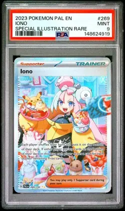 Pokemon Iono 269/193 Paldea Evolved SV02 SIR Holo PSA 9 English 2023 269 Mint - Image 1