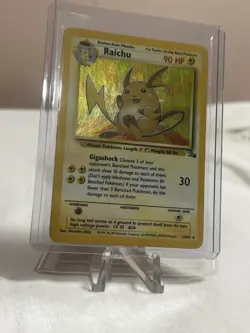 Raichu 14/62 Unlimited Holo Rare - Pokemon Fossil Set MP/HP - Image 4