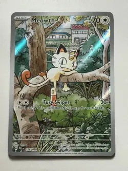 Pokemon Meowth 106/094 Me02 Phantasmal Flames Illustration Rare Holo English - Image 2