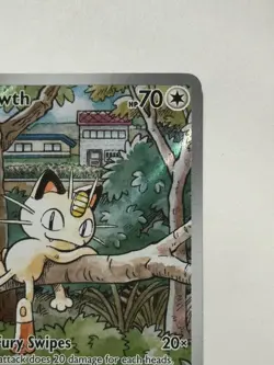 Pokemon Meowth 106/094 Me02 Phantasmal Flames Illustration Rare Holo English - Image 3