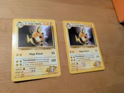 Nintendo/Wizards Pokemon TCG Lt. Surge's Raichu 28/132 Gym Heroes x2 English - Image 2