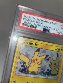 Pikachu - SM162 - Sun & Moon - DOUBLE SWIRL 🌀 - Pokemon TCG - PSA 8 - Image 3
