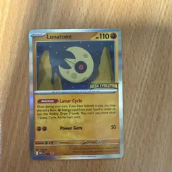 Lunatone MEP 004, Mega Evolution Stamped, Prerelease Pokemon Tcg Promo Mep004 - Image 1