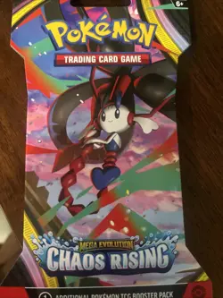 Pokemon TCG ME04: Chaos Rising Floette Sleeved Booster Pack hanger - Image 1