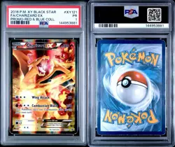 2016 Pokemon XY Black Star Promo Red & Blue Coll. FA Charizard EX #XY121 PSA 1 - Image 3