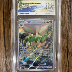 Flygon - Phantasmal Flames ACE 10 Gem Mint Pokemon Card Illustration Rare - Image 1