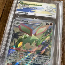 Flygon - Phantasmal Flames ACE 10 Gem Mint Pokemon Card Illustration Rare - Image 2