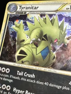 Tyranitar 26/95 Cosmos Holo Rare HGSS Unleashed Pokemon - Image 2