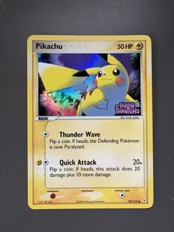 Pikachu 78/110 Holon Phantoms Stamped Reverse Holo Rare Pokemon TCG - Image 1