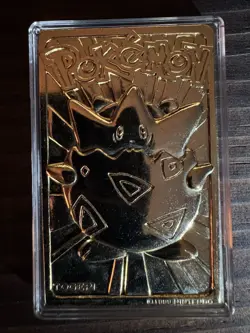 1999 Pokemon TCG Burger King Togepi 23k Gold Plated Card w/ CoA and Pokeball - Image 4