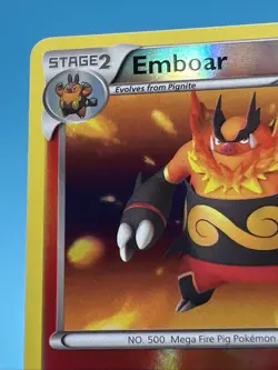 Pokemon TCG Emboar Black and White 20/114 Reverse Holo Holo Rare Mint - Image 2