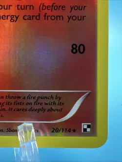 Pokemon TCG Emboar Black and White 20/114 Reverse Holo Holo Rare Mint - Image 4