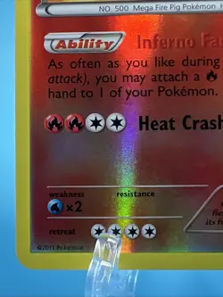 Pokemon TCG Emboar Black and White 20/114 Reverse Holo Holo Rare Mint - Image 5