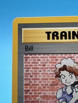 Pokemon Trainer Bill Base Set 91/102. Vintage Common Shadowless 1999 - Image 2