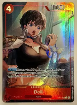 One Piece TCG Doll (Alternate Art) OP11-008 A Fist of Divine Speed Foil - Image 1