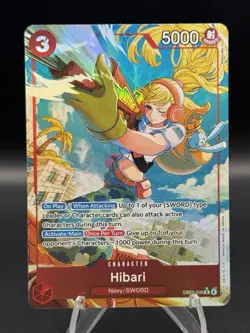 Bandai Hibari EB03-008 Rare Foil Alternate Art One Piece Card Game - Image 1
