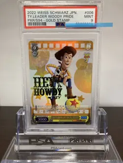 Pixar Woody Pride Weiss Schwarz PSA 9 Trading Card - Image 1