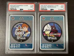 Mobile Suit Gundam Amuro Ray Char Aznable PSA 9 Card Saitama Gem Mint - Image 1