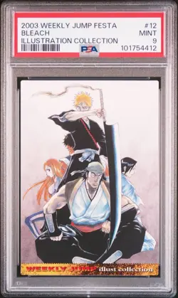 Bleach Jump Festa 2004 Illustration Collection Card No.12 PSA9 Gem Mint - Image 1