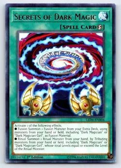 Secrets of Dark Magic LED6-EN004 Legendary Duelists: Magical Hero Yu-Gi-Oh LP - Image 1
