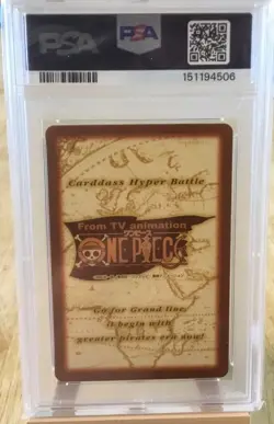 1999 One Piece Zoro C07 Holo Hyper Battle Card PSA 9 - Image 2