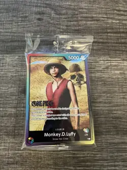 One Piece Card Game Monkey.D.Luffy Leader Pack - Live Action Promo Leader Sealed - Image 1