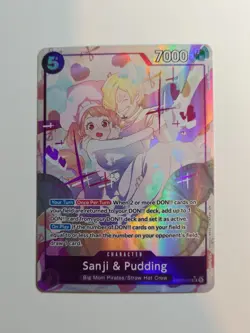🧭One Piece Sanji & Pudding EB02-035 Alt Art Anime 25th Collect ENGLISH NM🏴‍☠ - Image 1